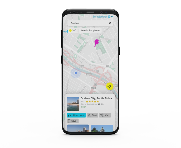 TripCliq mobile app case study Map